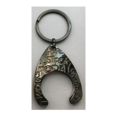 Black Keychain Medallion Holder