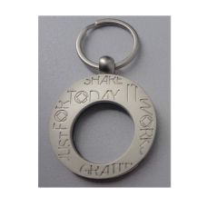 Silver Keychain Medallion Holder
